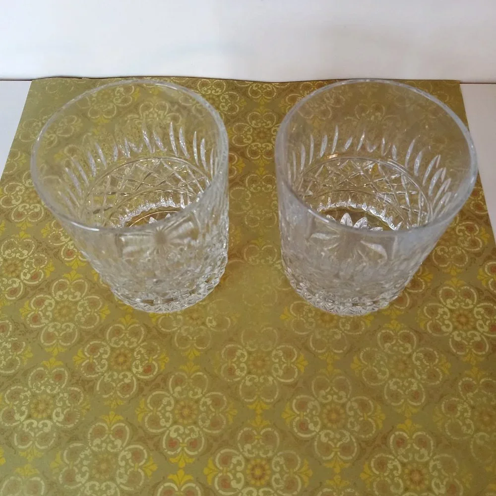 Vintage Crystal Versailles industries old fashioned glasses set of 2 - Picture 5 of 8
